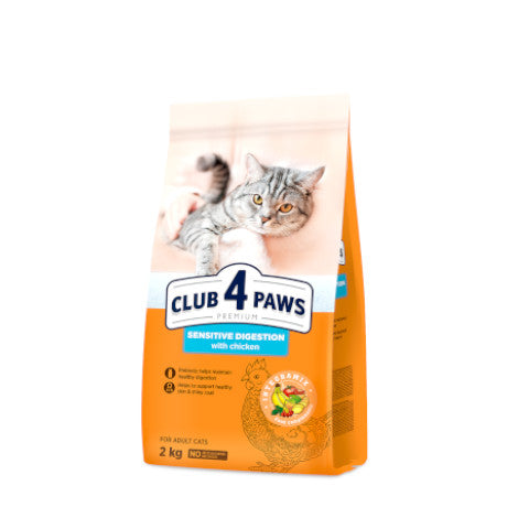 Club 4 Paws Sensitive Digestion Ξηρά Τροφή Για Γάτες με Ευαίσθητο Πεπτικό 2kg