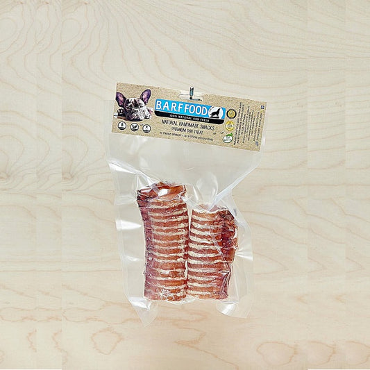 Barffood Αποξηραμένη Τραχεία Μοσχαριού Μασώμενη Λιχουδιά Σκύλου 100γρ