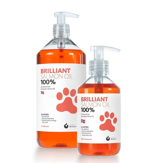 Brilliant Λάδι Σολομού Νορβηγίας για Σκύλους και Γάτες 1lt