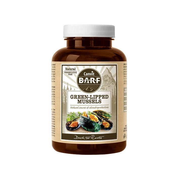 Canvit Barf Green Lipped Mussel Συμπλήρωμα Διατροφής Σκύλου με Πράσινο Χειλικό Μύδι 180γρ