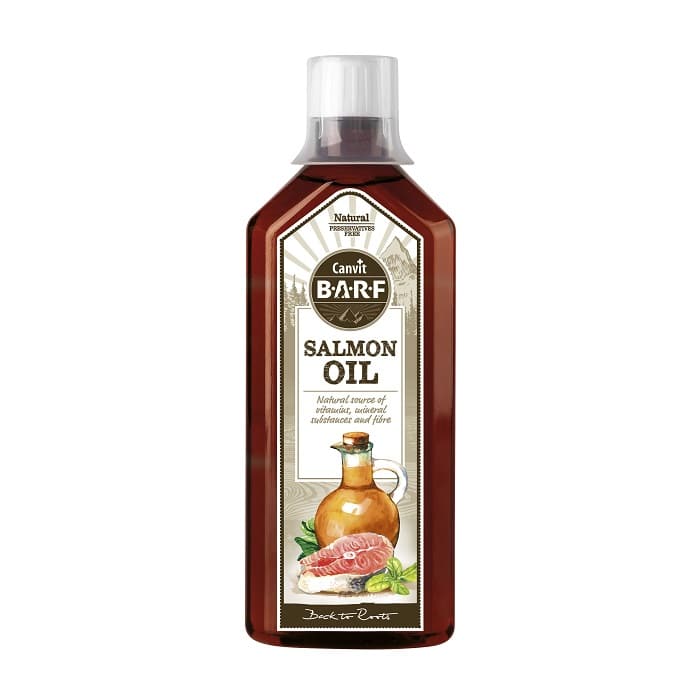 Canvit Barf Salmon Oil Ψυχρής Έκθλιψης Λάδι Σολομού Ατλαντικού με Ωμέγα-3 λιπαρά 500ml