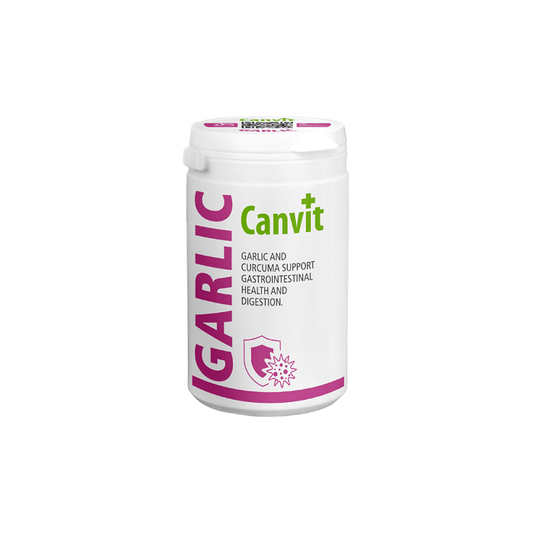 Canvit Garlic Συμπλήρωμα Διατροφής Σκύλου, Γάτας με Σκόρδο, Κουρκουμά, Χαμομήλι 230gr