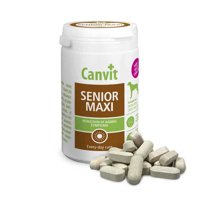 Canvit Senior Maxi Συμπλήρωμα Διατροφής Πολυβιταμίνη για Ηλικιωμένους Σκύλους 230γρ