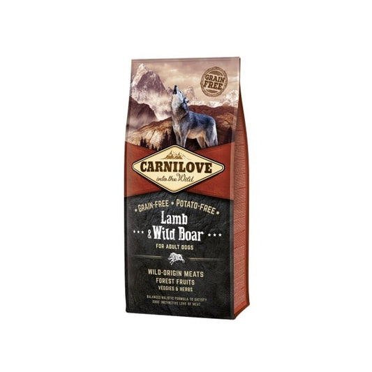 Carnilove Adult Lamb & Wild Boar Υποαλλεργική Ξηρά Τροφή Για Ενήλικους Σκύλους με Αρνί, Αγριογούρουνο 12kg