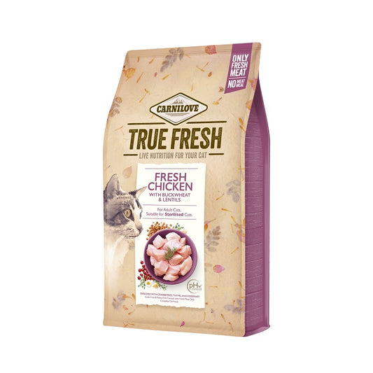 Carnilove True Fresh Chicken Sterilized Ξηρά Τροφή Στειρωμένης Γάτας με Φρέσκο Κρέας Κοτόπουλου 340γρ