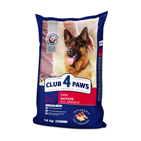 Club 4 Paws Adult Active Premium Ξηρά Τροφή για Ενήλικους Δραστήριους Σκύλους 14kg