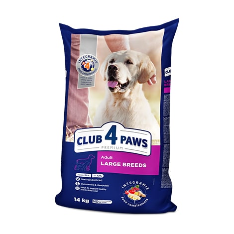 Club 4 Paws Large Adult Premium Ξηρά Τροφή για Ενήλικους Μεγαλόσωμους Σκύλους με Κοτόπουλο 14kg