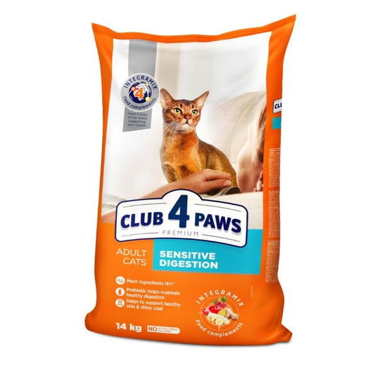 Club 4 Paws Sensitive Digestion Ξηρά Τροφή Για Γάτες με Ευαίσθητο Πεπτικό 14kg