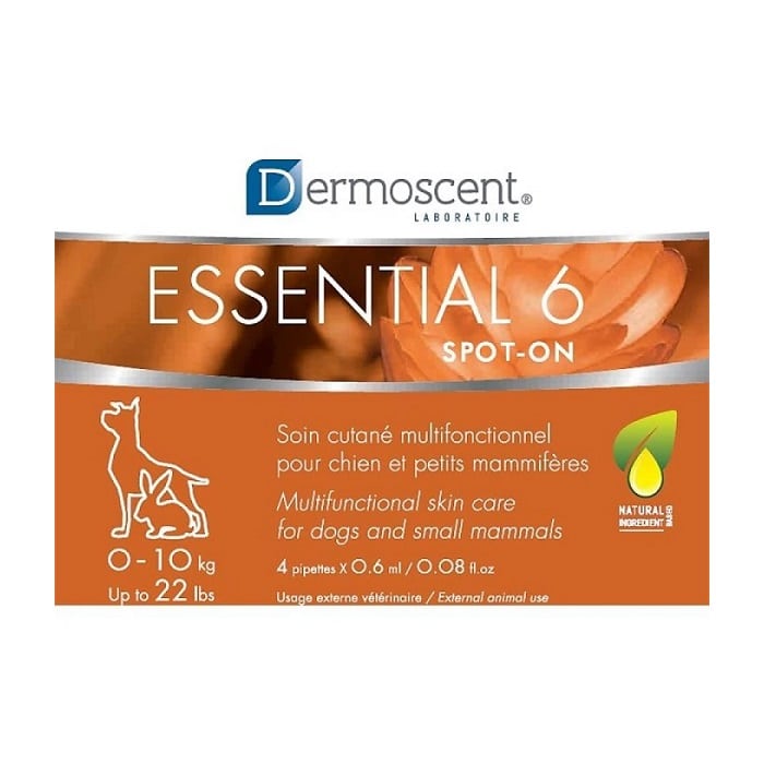 Dermoscent Essential 6 Spot on αμπούλες για τριχόπτωση, Πιτυρίδα, Θαμπό Τρίχωμα Σκύλου 1-10kg
