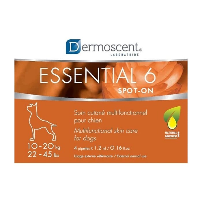 Dermoscent Essential 6 Spot on αμπούλες για τριχόπτωση, Πιτυρίδα, Θαμπό Τρίχωμα Σκύλου 10-20kg