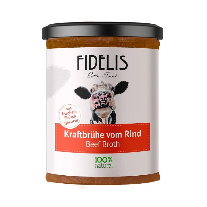 Fidelis Beef Broth Απολαυστικός Ζωμός Από Κρέας και Κόκαλα Βοδινού 485ml