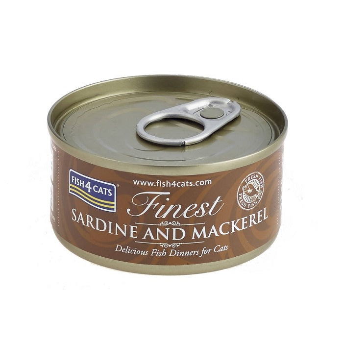 Fish4cats Sardine & Mackerel Υγρή Τροφή Γάτας με Σαρδέλα και Σκουμπρί 70γρ