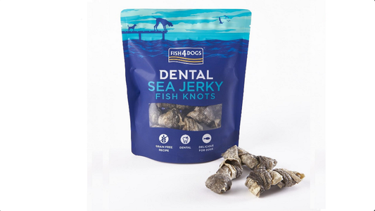 Fish4dogs Dental Sea Jerky Fish Knots Αποξηραμένες Λιχουδιές Σκύλου από Δέρμα Ψαριού 100gr
