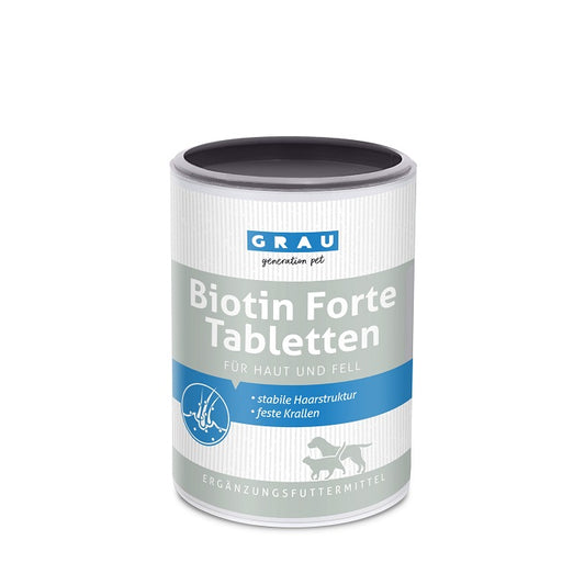 Grau Biotin Forte Συμπλήρωμα με Βιοτίνη για Τρίχωμα, Νύχια Σκύλου, Γάτας 400tabs