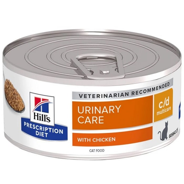 Hill's Prescription Diet c/d Urinary Care για Γάτες με Κοτόπουλο Κονσέρβα 156gr