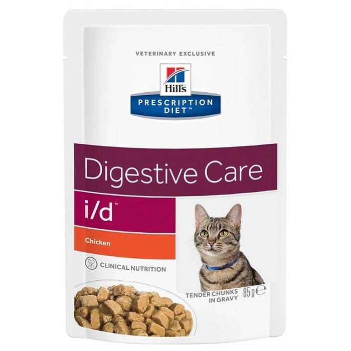 Hill's Prescription Diet i/d Digestive Care για Γάτες με Κοτόπουλο Φακελάκι 85γρ