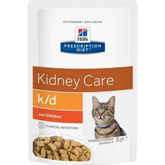 Hill's Prescription Diet k/d Kidney Care για Γάτες με Κοτόπουλο Φακελάκι 85γρ