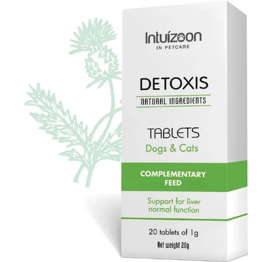 Intuizoon Detoxis Συμπλήρωμα Διατροφής Για Φυσιολογική Ηπατική Λειτουργία Σκύλου, Γάτας 20tabs