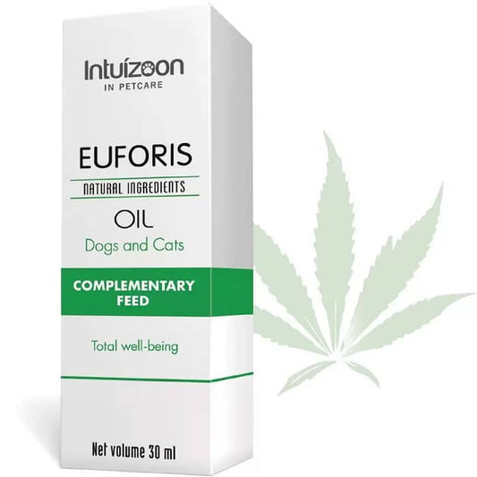 Intuizoon Euforis Συμπλήρωμα Διατροφής Σκύλου, Γάτας με Εκχύλισμα Κάνναβης, Ιχθυέλαιο 30ml