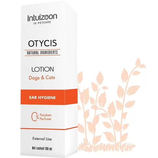 Intuizoon Otycis Μαλακτική, Καθαριστική Λοσιόν Για Καθημερινή Φροντίδα Αυτιών Σκύλου, Γάτας 100ml