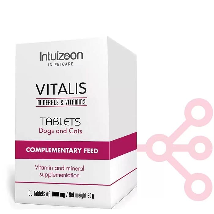 Intuizoon Vitalis Πολυβιταμινούχο Συμπλήρωμα για Διατροφικές Ελλείψεις Σκύλου, Γάτας 60tabs