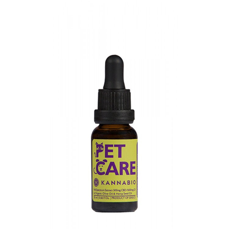 Kannabio Pet Care Έλαιο Κανναβιδιόλης με Ωμέγα-3 Λιπαρά 500mg 20ml