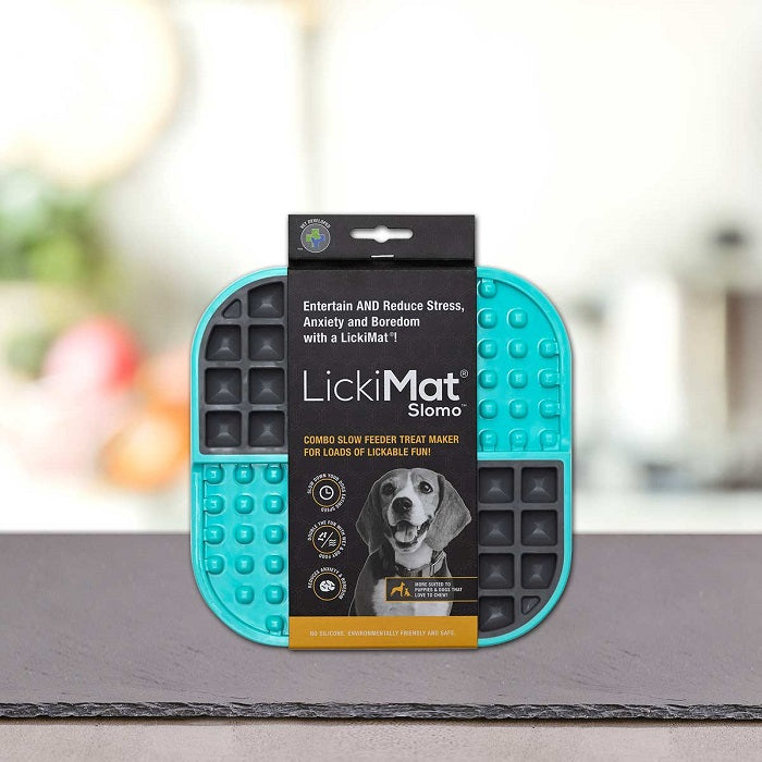 LickiMat Slomo Turquoise Slow Feeder Μπωλ Αργού Ταΐσματος για Σκύλους, Γάτες 20εκ.