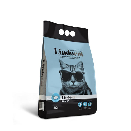 Lindocat Clumping Soaply Άμμος Γάτας από Μπεντονίτη με Άρωμα Σαπούνι 5lt