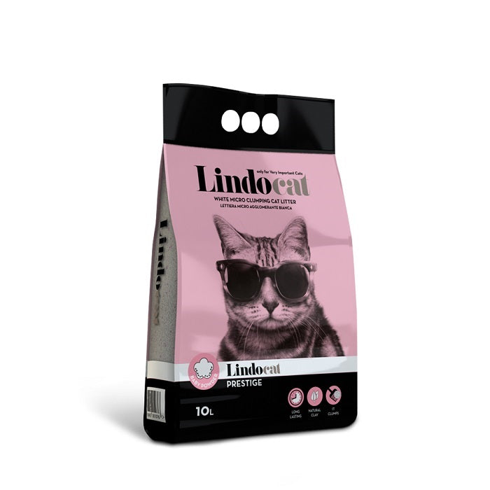 Lindocat Clumping Prestige Άμμος Γάτας από Μπεντονίτη με Άρωμα Πούδρας 10lt