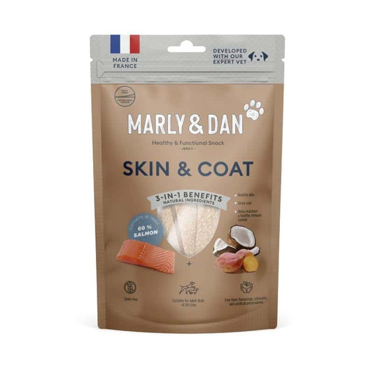 Marly & Dan Skin & Coat Functional Snack Αποξηραμένη Λιχουδιά Σκύλου με Σολομό, Καρύδα 80γρ