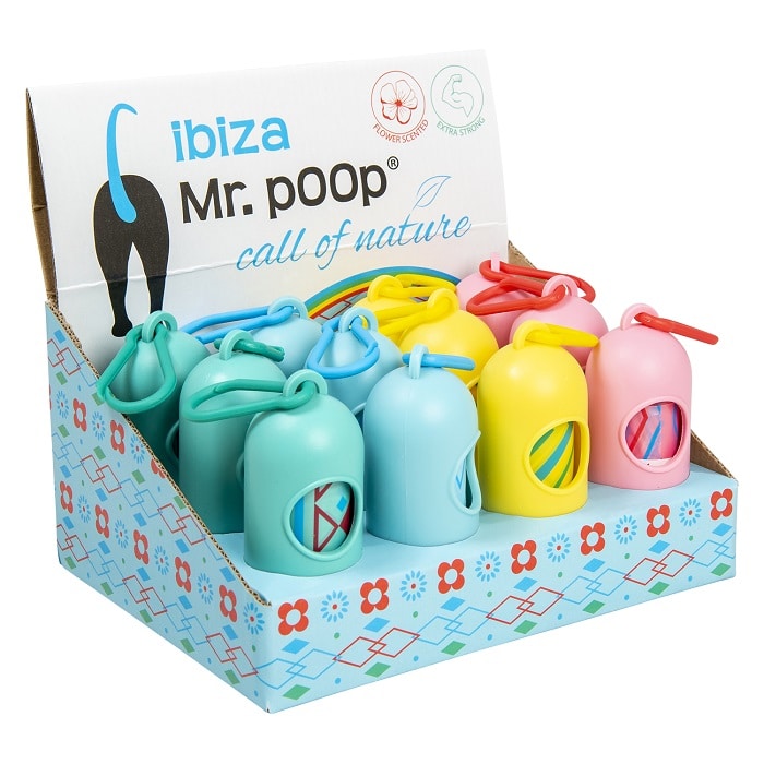 Mr. Poop Θήκη Με Αρωματικές Σακούλες Απορριμάτων Σκύλου 15τμχ