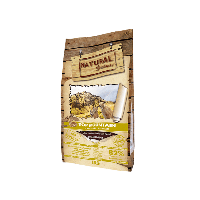 Natural Greatness Top Mountain Grain Free Ξηρά Τροφή για Γάτες, Γατάκια με Κουνέλι 2kg