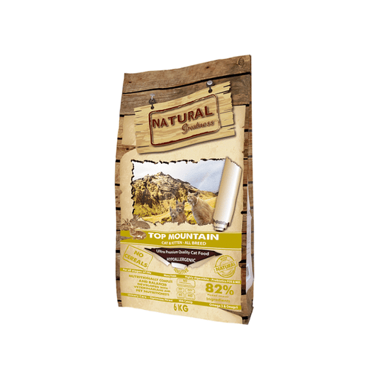 Natural Greatness Top Mountain Grain Free Ξηρά Τροφή για Γάτες, Γατάκια με Κουνέλι 600γρ