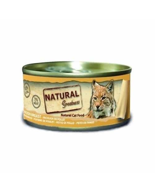 Natural Greatness Grain Free Υγρή Τροφή για Ενήλικες Γάτες με Φιλέτο Κοτόπουλου 70γρ