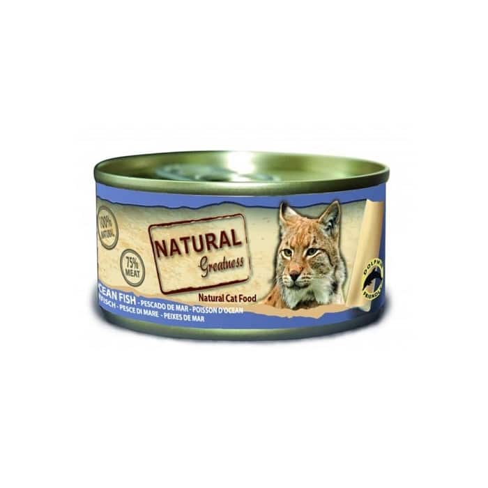 Natural Greatness Grain Free Υγρή Τροφή για Ενήλικες Γάτες με Σκουμπρί, Τόνο 70γρ