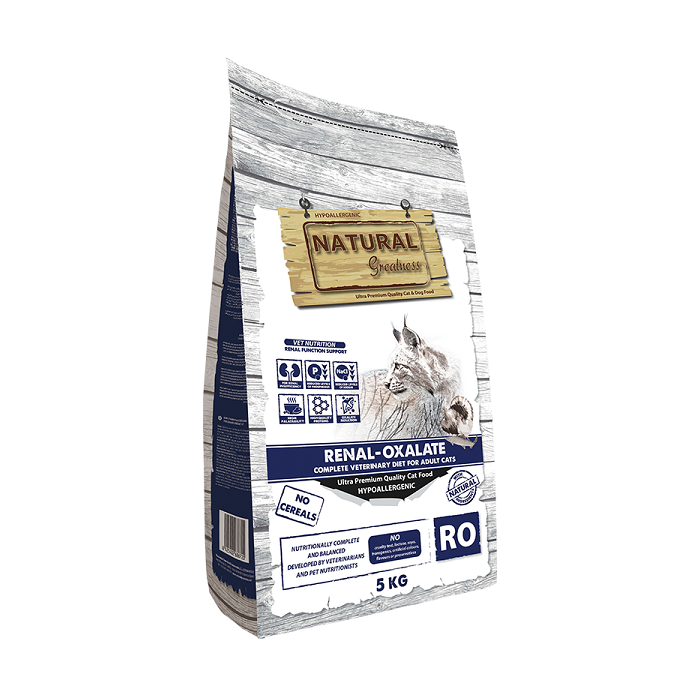 Natural Greatness Renal Oxalate Υποαλλεργική Χωρίς Σιτηρά Κλινική Ξηρά Τροφή για Νεφρά Γάτας 1.5kg