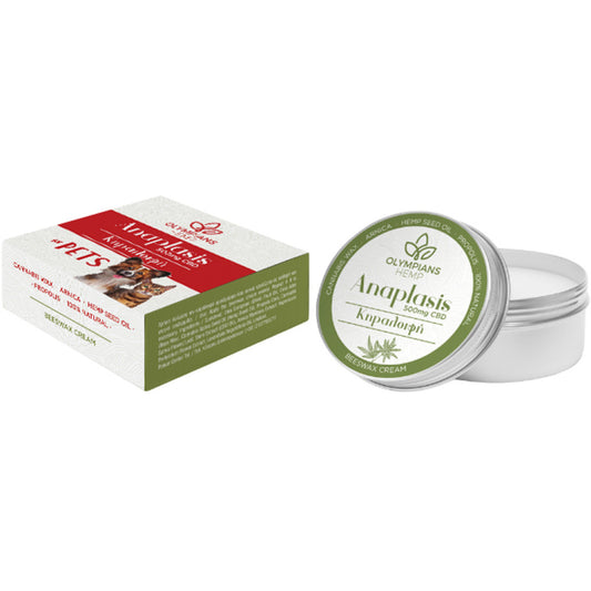 Olympians Hemp Αναπλαστική Κρέμα Σκύλου, Γάτας 500mg CBD 50γρ