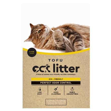 Pet Camelot Tofu Cat Litter Classic Βιοδιασπώμενη Άμμος Γάτας από Τόφου 2.5kg