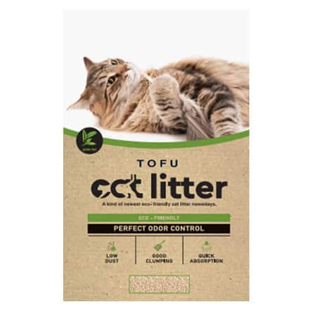 Pet Camelot Tofu Cat Litter Green Tea Βιοδιασπώμενη Άμμος Γάτας από Τόφου Με Άρωμα Πράσινο Τσάι 2.5kg