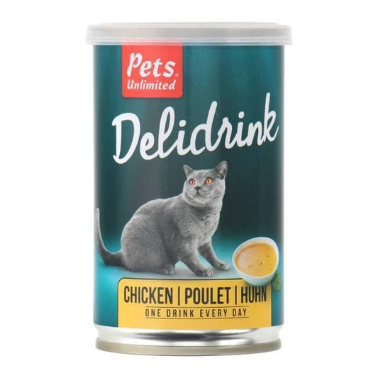 Pets Unlimited Delidrink Chicken Ζωμός με Κομμάτια Κοτόπουλου για Γάτες 135ml
