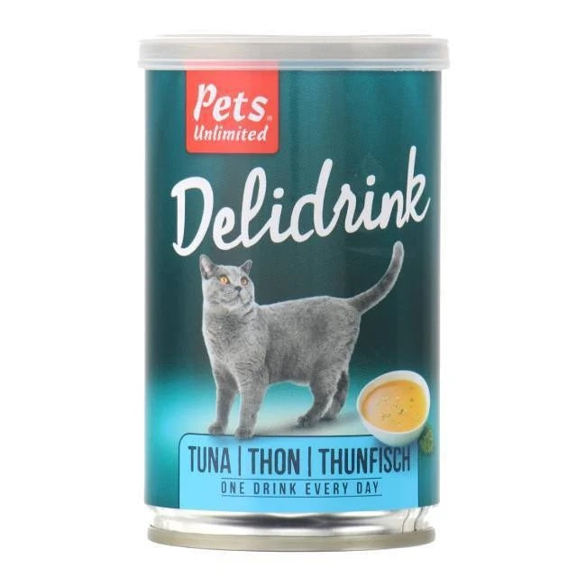 Pets Unlimited Delidrink Chicken Ζωμός με Κομμάτια Τόνου για Γάτες 135ml