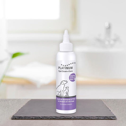 PLATINUM Eye Clean + Care Καθαριστικό Υγρό Διάλυμα Περιοχής Ματιών Σκύλου, Γάτας 100ml