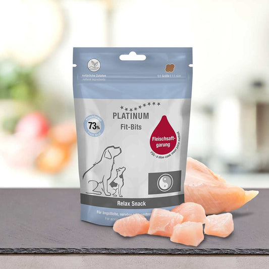 PLATINUM Fit-Bits Relax Μαγειρευτές Λιχουδιές Σκύλου με 73% Φρέσκο Κοτόπουλο - 150gr