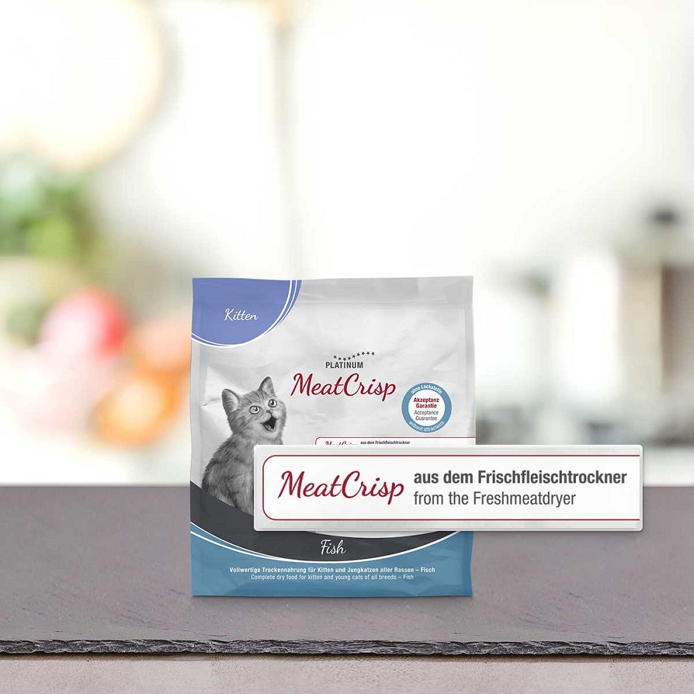 PLATINUM Meatcrisp Kitten Fish Αποξηραμένη Ξηρά Τροφή για Γατάκια με 86% Φρέσκο Ψάρι 400gr