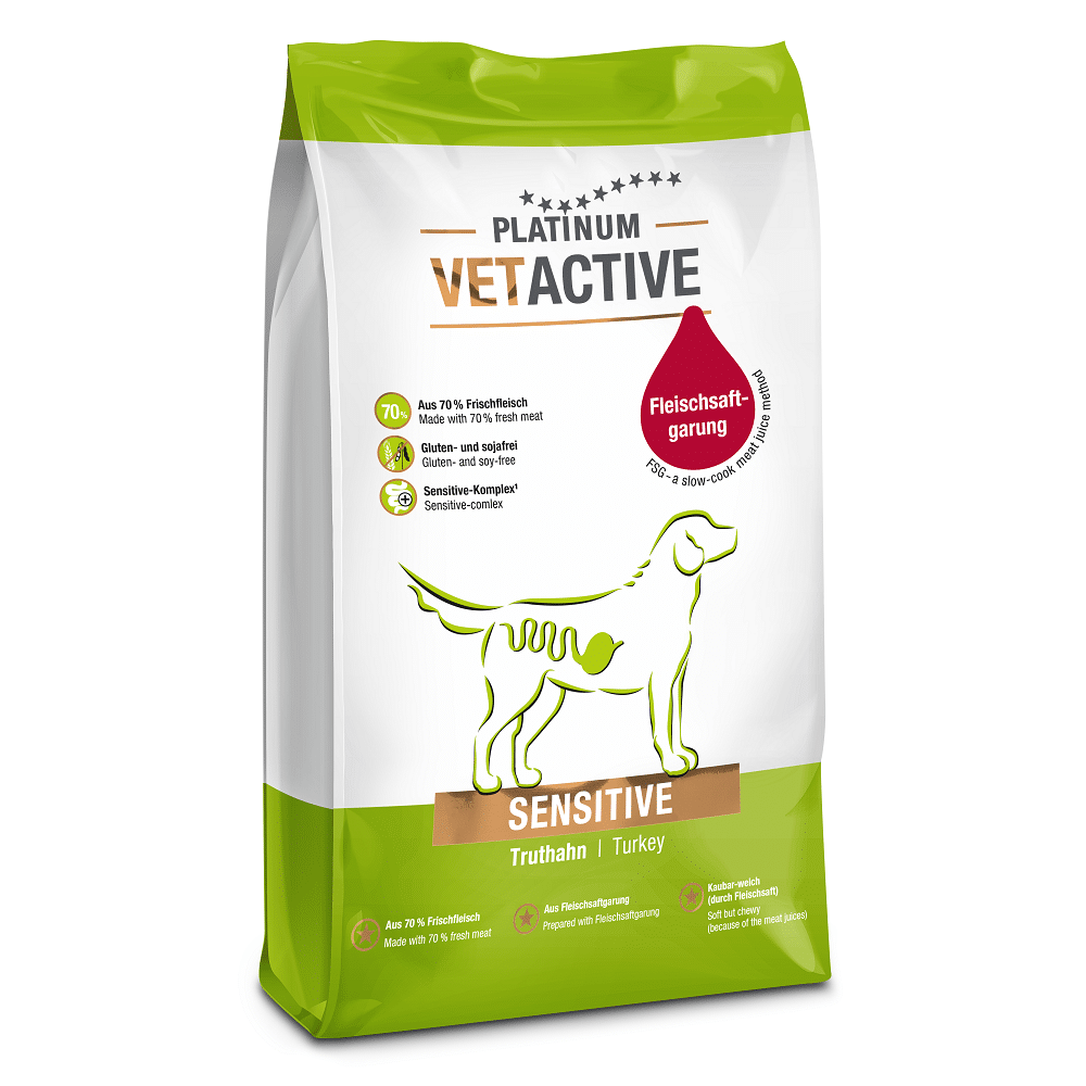 PLATINUM VETACTIVE Sensitive Μαγειρευτή (FSG) Ξηρά Τροφή Σκύλου 1.5kg