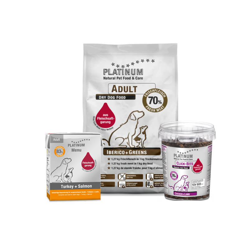 PLATINUM Πακέτο Γνωριμίας Μαγειρευτών (FSG) Τροφών και Λιχουδιών Σκύλου Νο2