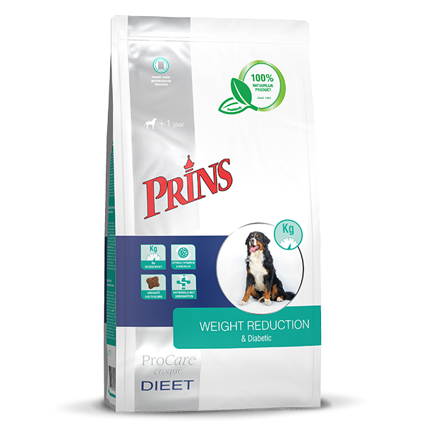 Prins Procare Croque Weight Reduction Diabetic Κλινική Ξηρά Τροφή Σκύλου 3kg