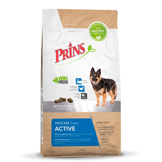 Prins Procare Super Active Ψυχρής Έκθλιψης Ξηρά Τροφή Σκύλου 15kg