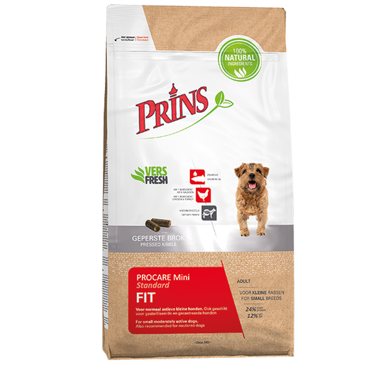 Prins Procare Mini Standard Fit Ψυχρής Έκθλιψης Ξηρά Τροφή Σκύλου 3kg