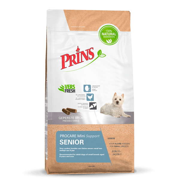 Prins Procare Mini Senior Support Ψυχρής Έκθλιψης Ξηρά Τροφή Σκύλου 3kg